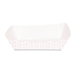 Boardwalk Paper Food Baskets, 5 lb Capacity, Red/White, 500/Carton orginal image