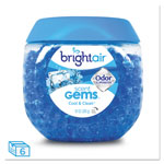 Bright Air Scent Gems Odor Eliminator, Cool and Clean, Blue, 10 oz, 6/Carton orginal image