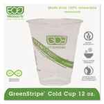 Eco-Products GreenStripe Renewable & Compostable Cold Cups - 12oz., 50/PK, 20 PK/CT orginal image