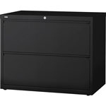 Lorell 2 Drawer Metal Lateral File Cabinet, 42
