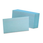 Oxford Ruled Index Cards, 3 x 5, Blue, 100/Pack orginal image