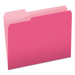 Pendaflex Colored File Folders, 1/3-Cut Tabs, Letter Size, Pink/Light Pink, 100/Box orginal image