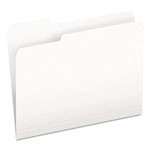 Pendaflex Colored File Folders, 1/3-Cut Tabs, Letter Size, White, 100/Box orginal image