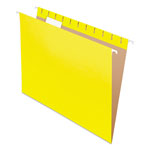 Pendaflex Colored Hanging Folders, Letter Size, 1/5-Cut Tab, Yellow, 25/Box orginal image