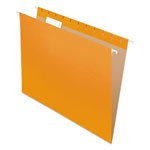 Pendaflex Colored Hanging Folders, Letter Size, 1/5-Cut Tab, Orange, 25/Box orginal image