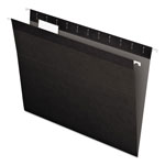 Pendaflex Colored Reinforced Hanging Folders, Letter Size, 1/5-Cut Tab, Black, 25/Box orginal image