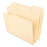 Pendaflex Interior File Folders, 1/3-Cut Tabs, Letter Size, Manila, 100/Box orginal image