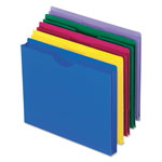 Pendaflex Poly File Jackets, Straight Tab, Letter Size, Assorted Colors, 10/Pack orginal image