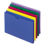 Pendaflex Poly File Jackets, Straight Tab, Legal Size, Assorted Colors, 5/Pack orginal image