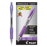 Pilot G2 Premium Retractable Gel Pen, 0.5mm, Purple Ink, Smoke Barrel, Dozen orginal image