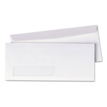 Quality Park Window Envelope, #10, Commercial Flap, Gummed Closure, 4.13 x 9.5, White, 500/Box orginal image