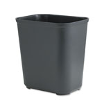Rubbermaid Fiberglass Wastebasket, 7 gal, Fiberglass, Black orginal image