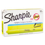 Sharpie® Pocket Style Highlighters, Chisel Tip, Fluorescent Yellow, Dozen orginal image