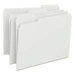 Smead Colored File Folders, 1/3-Cut Tabs, Letter Size, White, 100/Box orginal image