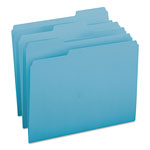 Smead Colored File Folders, 1/3-Cut Tabs, Letter Size, Teal, 100/Box orginal image
