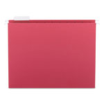 Smead Colored Hanging File Folders, Letter Size, 1/5-Cut Tab, Red, 25/Box orginal image