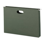 Smead Hanging Pockets with Full-Height Gusset, Legal Size, Standard Green, 25/Box orginal image