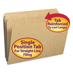 Smead Heavyweight Kraft File Folders, Straight Tab, Legal Size, 11 pt. Kraft, 100/Box orginal image