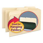 Smead Interior File Folders, 1/3-Cut Tabs, Legal Size, Manila, 100/Box orginal image