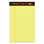 TOPS Docket Gold Ruled Perforated Pads, Narrow Rule, 50 Canary-Yellow 5 x 8 Sheets, 12/Pack orginal image