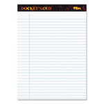 TOPS Docket Gold Ruled Perforated Pads, Wide/Legal Rule, 50 White 8.5 x 11.75 Sheets, 12/Pack orginal image