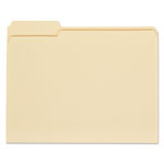 Universal Top Tab Manila File Folders, 1/3-Cut Tabs, Assorted Positions, Letter Size, 11 pt. Manila, 100/Box orginal image