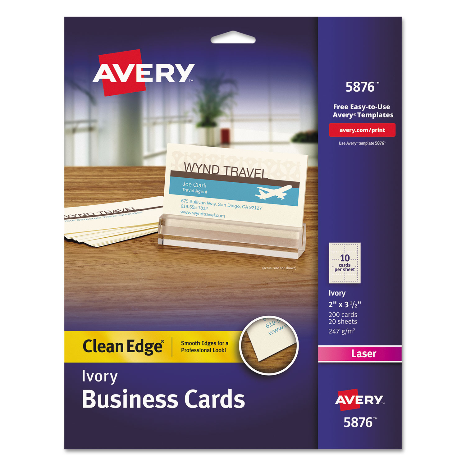 free program for business cards to work with avery paper
